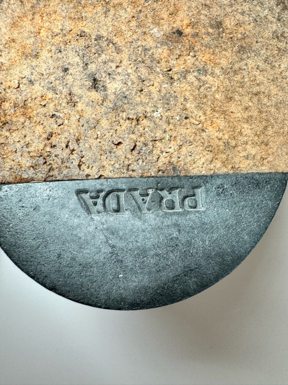 Prada Black Leather Logo Embossed Men’s Slip On Loafers, Sz 8.5 - Picture 12 of 14